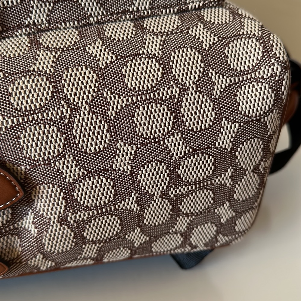 NWT Coach X Tom Wesselmann Charter Backpack Signature Textile Jacquard Purse Bag - Picture 11 of 12